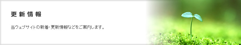 ホームページ制作会社　更新情報　当ウェブサイトの更新情報などをご案内します。