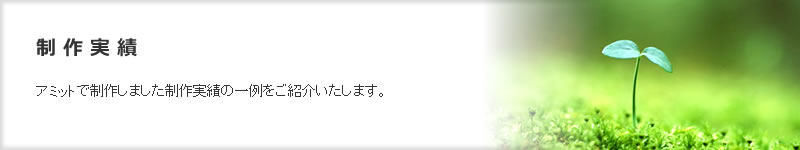 ホームページ制作会社　制作実績　アミットで制作しました制作実績の一例をご紹介いたします。